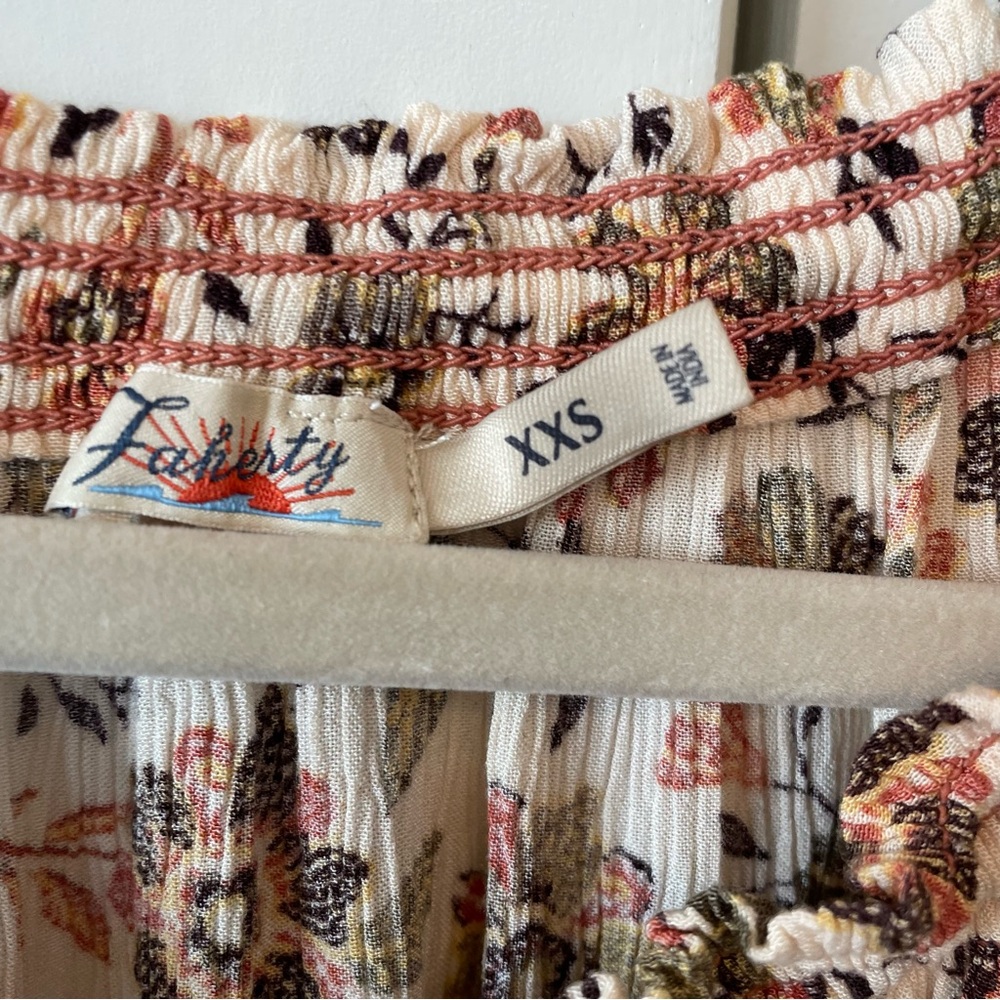 Faherty Floral Top - Picture 3 of 5